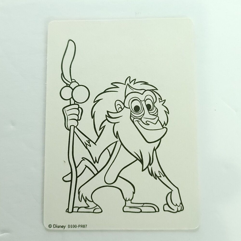 Rafiki 2023 Card Fun 1/1 Disney 100 Carnival Paper Sketch Card D100-PR87